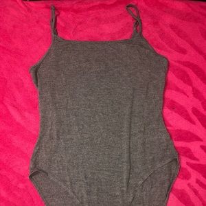 grey tank bodysuit